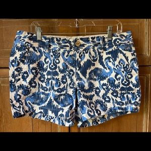 LILLY PULITZER Callahan Shorts 10 Blue White